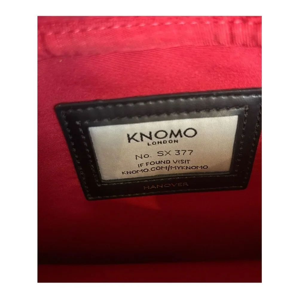 Knomo Womens Hanover 14 inch Laptop Briefcase Shoulder Work Bag in Black